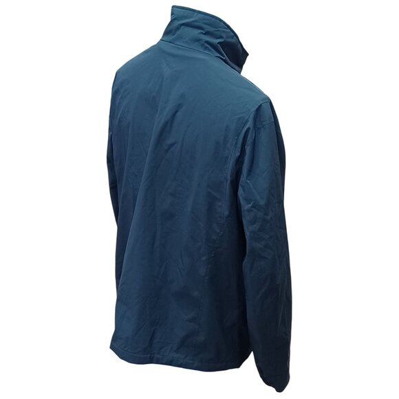 London Fog Mens Stretch Jacket XL Navy Blue Polyester Zipper Pockets Mesh Lining - Picture 8 of 12